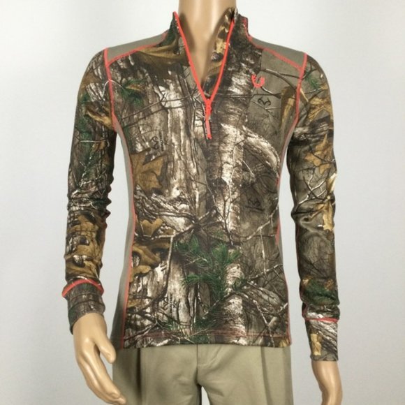 HUNTSHIELD Other - HUNTSHIELD 1/4 Zipper Camouflage Long sleeved Top Size Small